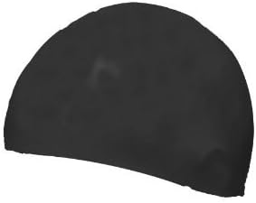 Silicone Rubber Swim Cap (Black)