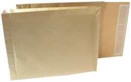 New Guardian (330 X 260 X 50mm) Gusseted Armour Power-Tac Peel And Seal Envelopes (130gsm) Manilla (Pack Of 100)