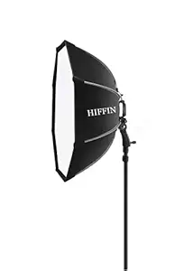 HIFFIN 65cm Flash Speedlite Softbox Portable Outdoor Octagon Umbrella Softbox with 9 fit Light Stand for ptoto Studio