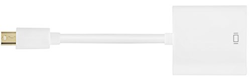 mumbi Mini DisplayPort DVI-I (Dual Link) Adapter Kabel – von Mini DisplayPort auf DVI 24+5 – vergoldete Kontakte – Adapterkabel 10cm weiss - 2