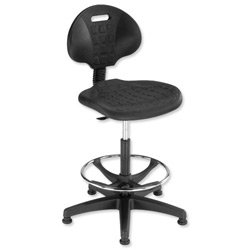 Trexus Lab High Chair Gas Lift Seat W470xD430xH530-785mm Black
