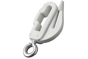 2 Harrison Drape white drape curtain track end stops