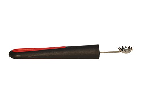 Westmark Aushöhl-Löffel/Tomatenstrunk-Entferner, Mit gezahntem Rand, Ø 21 mm, Rostfreier Edelstahl/Kunststoff, Länge: 16,6 cm, Gallant, Schwarz/Rot/Silber, 29202270 - 4