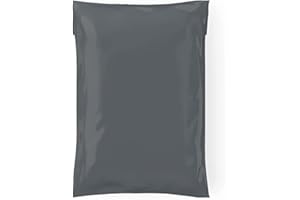 STRAAME Mailing Bags, Grey Parcel Delivery Bags with Self-Seal Closure, Flexible Lightweight and Tear Proof Postal Mailing Bags, Multipack Mailing Envelope Bags (17x24, 50pk)