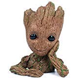 Aotuman Organiseur de bureau, crayon, support de pot de fleurs, parfait pour mini Succulents, le Galaxy Groot Action figures Modèle jouet Rangement Bureau, Candy Dish, festival Idée de cadeau 15,2 cm