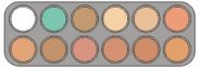 Camouflage Make-up-Palette CH mit 12 Farben