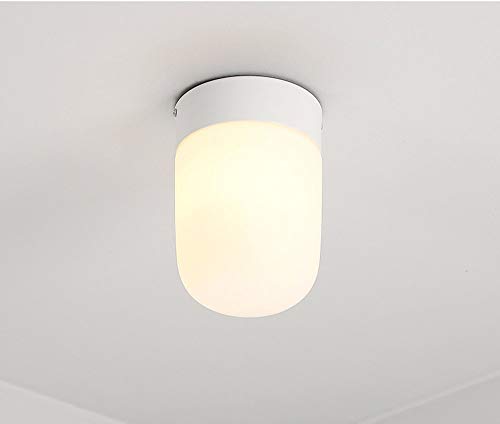 SPA Lámpara de techo Mini Lámpara de techo Cocina Hogar Moda Diseño redondo Luz de techo 1 Bombilla Fácil Techo Vestíbulo Pasillo Dormitorio Luz Lámpara de hierro Sombra E27 máx. 40 W ø14 cm H20 cm Bl