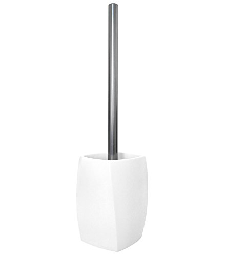 WC Bürste, viele schöne WC-Bürsten zur Auswahl, hochwertige Qualität, elegantes Design (Wave White) - 2