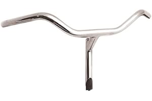 MADICKS Guidon chromé en acier 22,2 mm pour vélo hollande vélo vélo de ville universel femme homme idéal pour vélo 24" 26" 28"