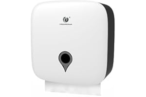 CHUANGDIAN Multifold Paper Towel Dispenser Wall Mount Hand Towel Dispenser for Tri fold/C-Fold/Z-Fold Paper Towel Home Kitchen Bathroom Accessories Hold 380 Paper Towels (White)