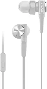 Sony MDR-XB55AP Premium Wired in Ear Headphones with Mic (Greyish White)