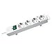 Produktbild 4 x Brennenstuhl Steckdosenleiste Comfort-Line 4-fach 2m schaltbar weiß