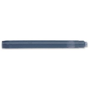 WATERMAN Standard Tintenpatronen, blau, löschbar, im Blister