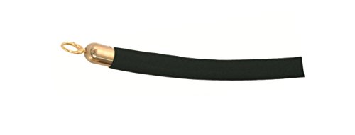 Titanium Gold Absperrband Absperrungsseil Absperrpfosten Seil Zugseil 1,5 Meter zur Absperrung in schwarz