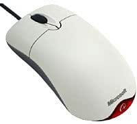 Microsoft Wheel Mouse Optical 1.1 50Pk. Maus optisch PS / 2 + USB 3 Tasten + Tastenrad ML wei&szlig;
