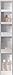 Produktbild simple..*M* 4001070101884 Badspiegel-Drehschrank, 15 x 20 x 95 cm, metall, weiß