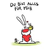 Flaschenkostüm „Brautpaar“ & Postkarte „Du bist alles für mich“ – Set ~ - 3