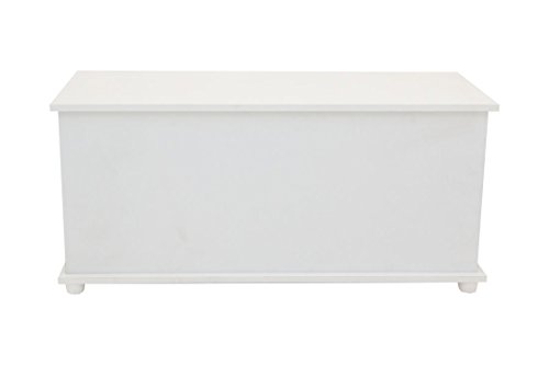 White Ottoman Storage Chest, Toy Chest or Bedding Box Cambridge