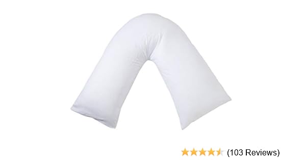 V Shaped Pillow Orthopedic Nursing Pregnancy Back Neck Bed