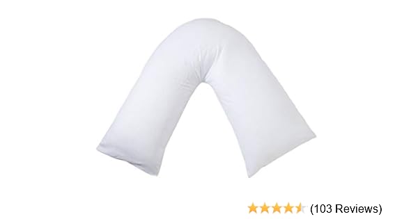 V Shaped Pillow Orthopedic Nursing Pregnancy Back Neck Bed