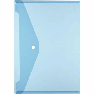 Preisvergleich Produktbild Herlitz 6 x Dokumententasche A4 PP transluzent blau