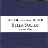 ModaBella Solids Blue 9900-48 Charm Pack, 42 5-inch Cotton Fabric Squares by Moda Fabrics