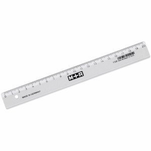 Preisvergleich Produktbild M+R 10 x Lineal schmal 20cm glasklar