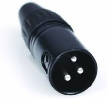 Accenta ACC-455 XLR Male Connector Plug, Black