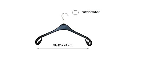 100 x NA 47 RSR-Classic Kleiderbügel Hemdenbügel Blusenbügel Kunststoff - 3