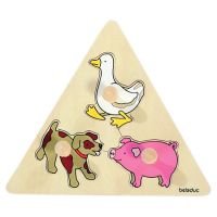 Preisvergleich Produktbild Beleduc 10123 - Dreieck Puzzle Tiere