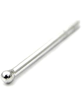 Nasenpiercing aus Sterling Silber, mit 1,0-mm-Kugel, TDi-ST4 Einzel-Piercing, muss passgenau gebogen werden