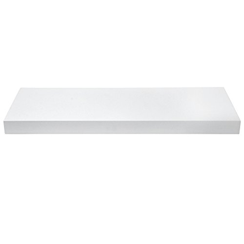 WOLTU® RG9247ws-1-a Wandregal Wandboard Hängeregal Bücherregal , CD DVD Regal, MDF Holz, weiß, 40 cm lang - 3