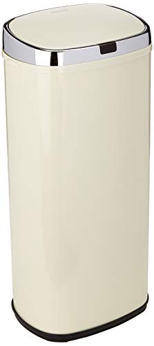 Morphy Richards 50 litros Cubo de Basura Cuadrado Sensor, Crema