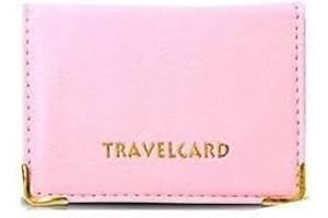 HITHIKA - New Leather Oyster Travel Card Bus Pass Holder Wallet Rail Card Cover CASE (Baby Pink)