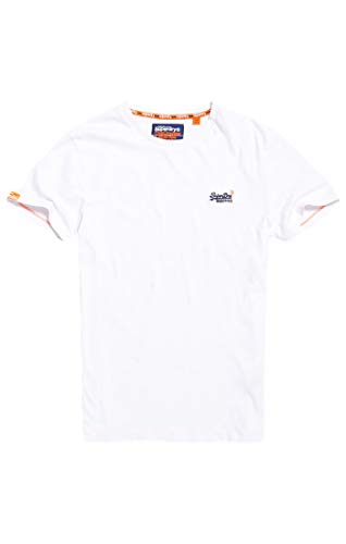 Superdry Label Vntge EMB S/S Tee Pull sans Manche, Blanc (Optic White 26C), X-Large Homme