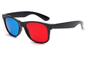 DPWOUM Red and Blue 3D Glasses Universal TV Movie Dimensional Video Frame 3D Glasses DVD Game Glass 3D Style Glasses for 3D Movies Games, 3D Viewing Glasses, Light Simple Design，3D Viewing Glasses