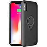 ✅【Hohe Kapazität Und Schnellladung】 iPhone X Cover mit Batterie: Arbeiten Sie als externe Macht akku sowie ein schutzfolie, laden und schützen Sie Ihre iPhone X zur gleichen Zeit.