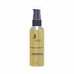 Lelys Hair Care Serum - Non-Sticky, Gorgeous & Shiny Hair, Hydrates Dry Hair, Repairs Hair, All Hair Types, Frizz-Free Hair, For Men & Women - 50 Ml