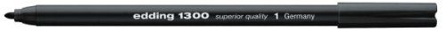 edding Fasermaler edding 1300 color pen, ca. 2 mm, schwarz