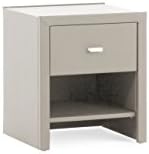 Dico Delta Bedside Table w 47 x H Pearl White: 54 x 41 cm