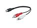 Produktbild Mcab Y-RCA Adapter Cable 0.2M F/2M