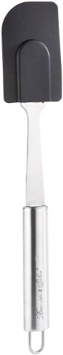 Rosenstein & Söhne Silikon-Teigschaber mit Edelstahlgriff