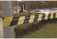 Flexo SBY04280 75mm x 500mmm Tape Barrier Striped - Black/Yellow