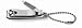 Trim Fingernail Clipper with File and Chain