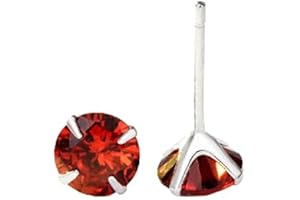 LES FOLIES DI PAOLA GRIECO Coppia di Orecchini Punti Luce Rosso in argento 925 - Rainbow Collection