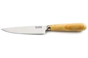 PALLARES SOLSONA - Cuchillo Cocina Acero Inoxidable con mango redondo de madera de Boj - 10 cm
