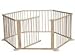 FoxHunter Portable Baby Child Children Foldable Playpen Play Pen Room Divider Wood Wooden 6 Side Panel Heavy Duty New