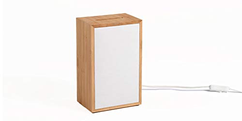 Waabi-Saabi Wooden Canvas Lamp | MOTEGI モーテギー| WS-10037 | Canvas Shade Japanese Style Lighting Bedside Table Night Desk Lamp