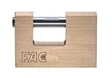Arco reforzado ECOSPAIN Candado de latón Rectangular. Modelo 60-R FAC