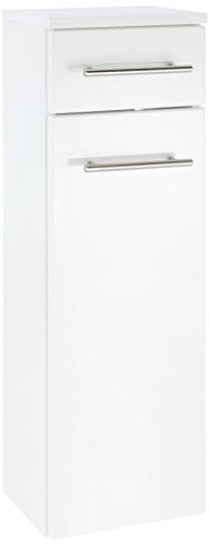 Held Möbel 047.2096 Parma Unterschrank , 1 türig / 1 Schubkasten / 1 Einlegeboden / 25 x 79 x 20 cm, Hochglanz-weiß